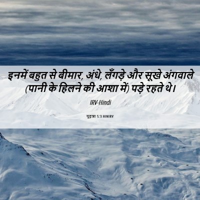 Picture 06 - यूहन्ना 5:3 HINIRV - इनमें बहुत से - Bible Verse Picture