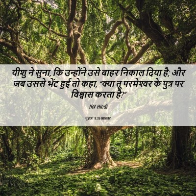 Picture 06 - यूहन्ना 9:35 HINIRV - यीशु ने सुना, कि - Bible Verse Picture