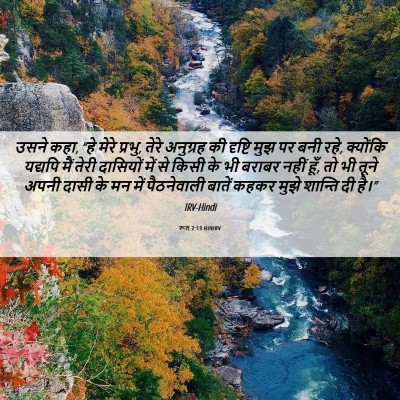 Picture 06 - रूत 2:13 HINIRV - उसने कहा, “हे मेरे - Bible Verse Picture