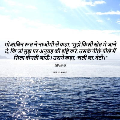 Picture 06 - रूत 2:2 HINIRV - मोआबिन रूत ने - Bible Verse Picture