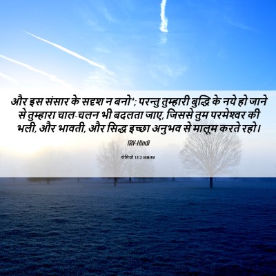 Picture 06 - रोमियों 12:2 HINIRV - और इस संसार के सदृश - Bible Verse Picture