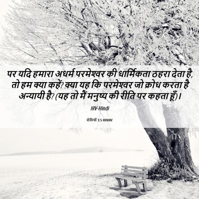 Picture 06 - रोमियों 3:5 HINIRV - पर यदि हमारा अधर्म - Bible Verse Picture