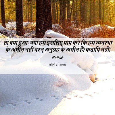 Picture 06 - रोमियों 6:15 HINIRV - तो क्या हुआ? क्या - Bible Verse Picture