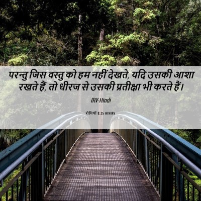 Picture 06 - रोमियों 8:25 HINIRV - परन्तु जिस वस्तु - Bible Verse Picture