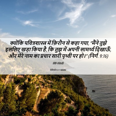 Picture 06 - रोमियों 9:17 HINIRV - क्योंकि - Bible Verse Picture