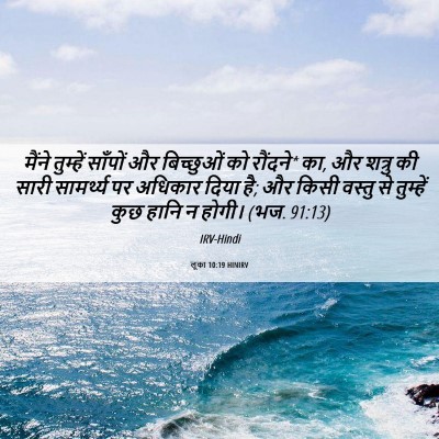 Picture 06 - लूका 10:19 HINIRV - मैंने तुम्हें - Bible Verse Picture
