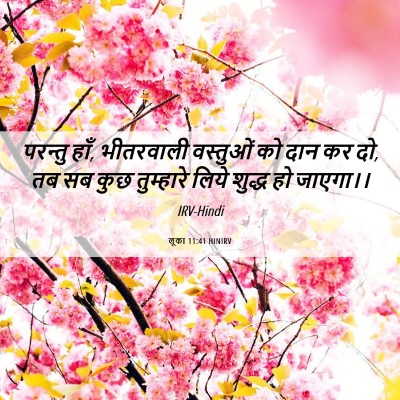 Picture 06 - लूका 11:41 HINIRV - परन्तु हाँ, - Bible Verse Picture