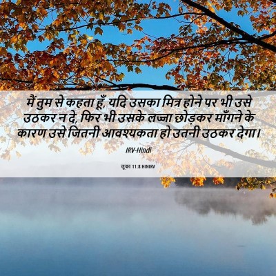 Picture 06 - लूका 11:8 HINIRV - मैं तुम से कहता - Bible Verse Picture