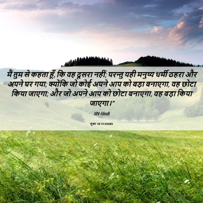 Picture 06 - लूका 18:14 HINIRV - मैं तुम से कहता - Bible Verse Picture