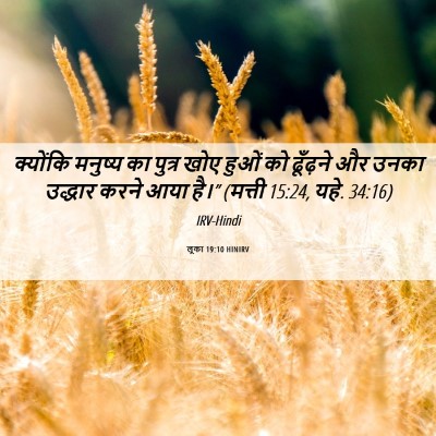 Picture 06 - लूका 19:10 HINIRV - क्योंकि मनुष्य का - Bible Verse Picture