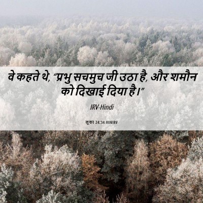 Picture 06 - लूका 24:34 HINIRV - वे कहते थे, “प्रभु - Bible Verse Picture