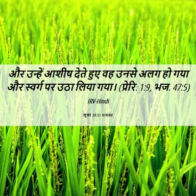 Picture 06 - लूका 24:51 HINIRV - और उन्हें आशीष - Bible Verse Picture
