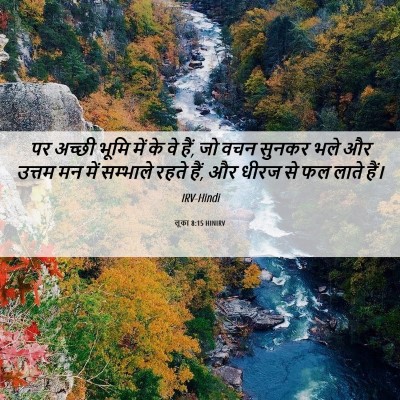 Picture 06 - लूका 8:15 HINIRV - पर अच्छी भूमि में - Bible Verse Picture