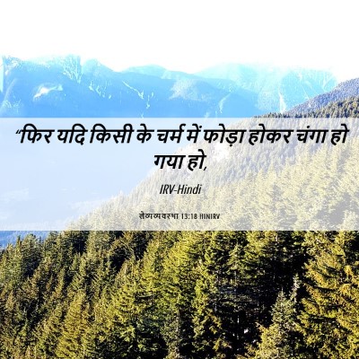 Picture 06 - लैव्यव्यवस्था 13:18 HINIRV - “फिर यदि किसी के - Bible Verse Picture