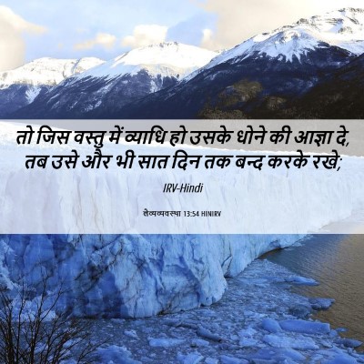 Picture 06 - लैव्यव्यवस्था 13:54 HINIRV - तो जिस वस्तु में - Bible Verse Picture