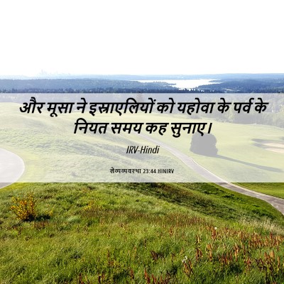Picture 06 - लैव्यव्यवस्था 23:44 HINIRV - और मूसा ने - Bible Verse Picture