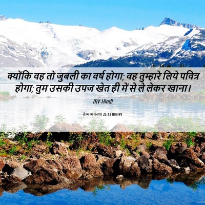 Picture 06 - लैव्यव्यवस्था 25:12 HINIRV - क्योंकि वह तो - Bible Verse Picture