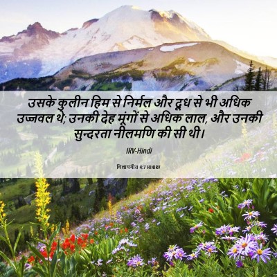 Picture 06 - विलापगीत 4:7 HINIRV - उसके कुलीन हिम से - Bible Verse Picture