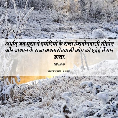 Picture 06 - व्यवस्थाविवरण 1:4 HINIRV - अर्थात् जब मूसा ने - Bible Verse Picture
