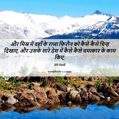 Picture 06 - व्यवस्थाविवरण 11:3 HINIRV - और मिस्र में वहाँ - Bible Verse Picture