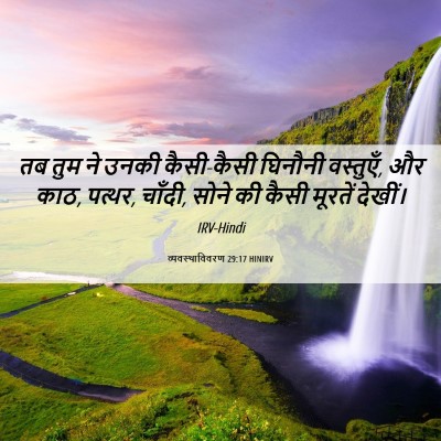 Picture 06 - व्यवस्थाविवरण 29:17 HINIRV - तब तुम ने उनकी - Bible Verse Picture