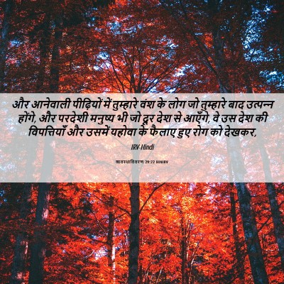 Picture 06 - व्यवस्थाविवरण 29:22 HINIRV - और आनेवाली - Bible Verse Picture