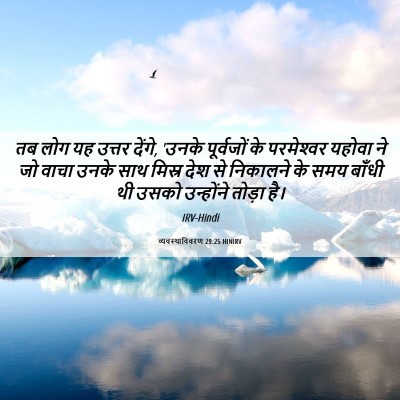 Picture 06 - व्यवस्थाविवरण 29:25 HINIRV - तब लोग यह उत्तर - Bible Verse Picture