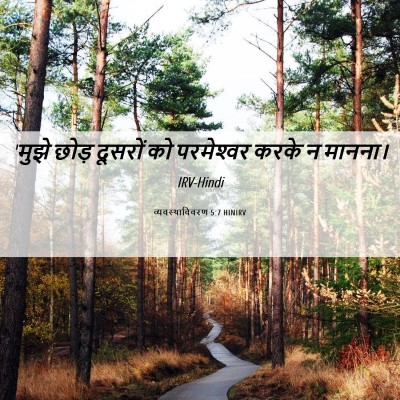 Picture 06 - व्यवस्थाविवरण 5:7 HINIRV - 'मुझे छोड़ दूसरों - Bible Verse Picture
