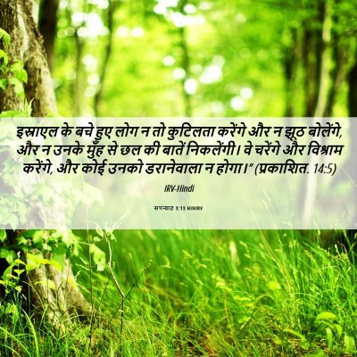 Picture 06 - सपन्याह 3:13 HINIRV - इस्राएल के बचे हुए - Bible Verse Picture