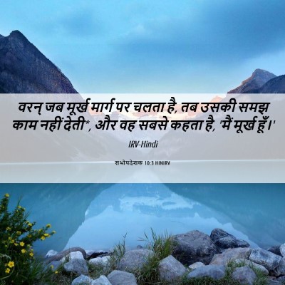Picture 06 - सभोपदेशक 10:3 HINIRV - वरन् जब मूर्ख - Bible Verse Picture