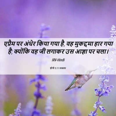Picture 06 - होशे 5:11 HINIRV - एप्रैम पर अंधेर - Bible Verse Picture