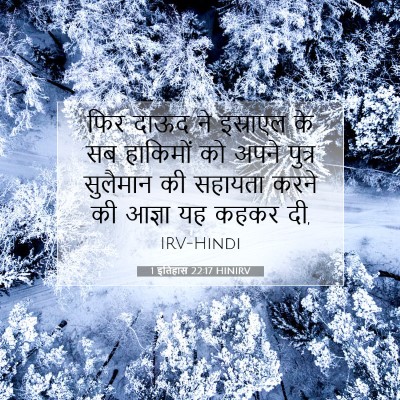 Picture 07 - 1 इतिहास 22:17 HINIRV - फिर दाऊद ने - Bible Verse Picture