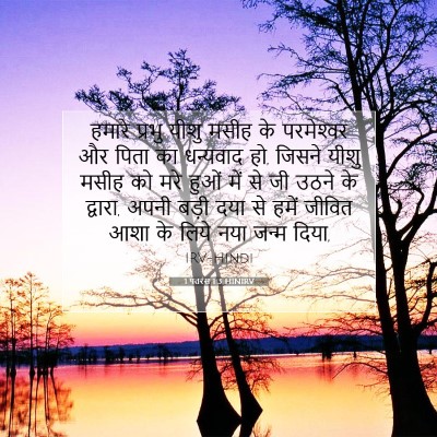 Picture 07 - 1 पतरस 1:3 HINIRV - हमारे प्रभु यीशु - Bible Verse Picture
