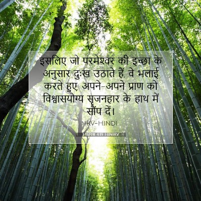 Picture 07 - 1 पतरस 4:19 HINIRV - इसलिए जो - Bible Verse Picture