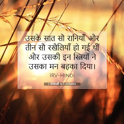 Picture 07 - 1 राजाओं 11:3 HINIRV - उसके सात सौ - Bible Verse Picture