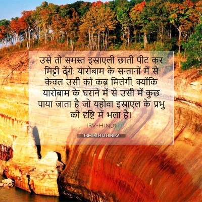 Picture 07 - 1 राजाओं 14:13 HINIRV - उसे तो समस्त - Bible Verse Picture