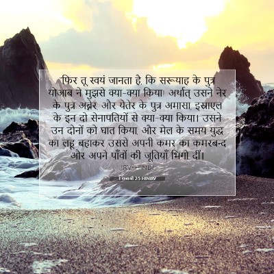Picture 07 - 1 राजाओं 2:5 HINIRV - “फिर तू स्वयं - Bible Verse Picture