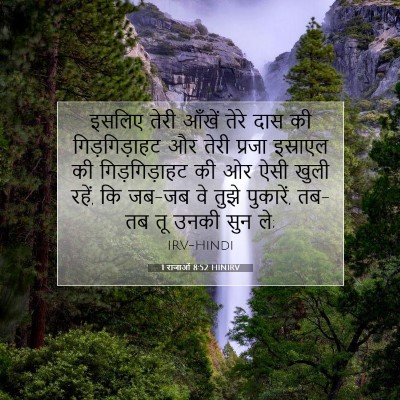 Picture 07 - 1 राजाओं 8:52 HINIRV - इसलिए तेरी आँखें - Bible Verse Picture