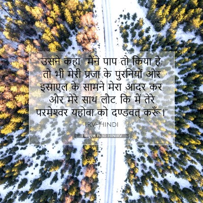 Picture 07 - 1 शमूएल 15:30 HINIRV - उसने कहा, “मैंने - Bible Verse Picture