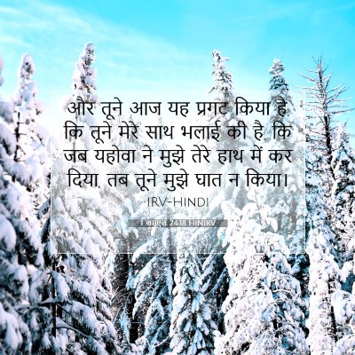 Picture 07 - 1 शमूएल 24:18 HINIRV - और तूने आज यह प्रगट - Bible Verse Picture