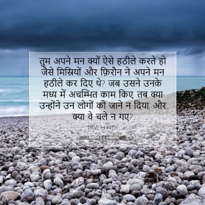 Picture 07 - 1 शमूएल 6:6 HINIRV - तुम अपने मन क्यों - Bible Verse Picture