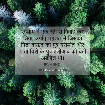Picture 07 - 2 इतिहास 11:18 HINIRV - रहबाम ने एक स्त्री - Bible Verse Picture