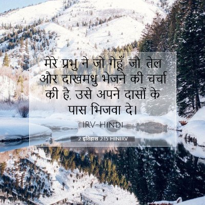 Picture 07 - 2 इतिहास 2:15 HINIRV - मेरे प्रभु ने जो - Bible Verse Picture