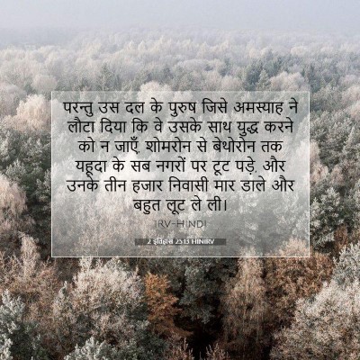 Picture 07 - 2 इतिहास 25:13 HINIRV - परन्तु उस दल के - Bible Verse Picture