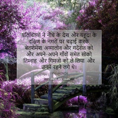 Picture 07 - 2 इतिहास 28:18 HINIRV - पलिश्तियों ने - Bible Verse Picture