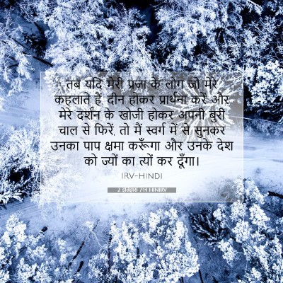 Picture 07 - 2 इतिहास 7:14 HINIRV - तब यदि मेरी प्रजा - Bible Verse Picture
