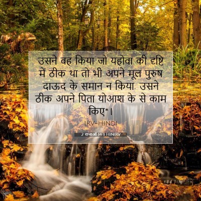 Picture 07 - 2 राजाओं 14:3 HINIRV - उसने वह किया जो - Bible Verse Picture