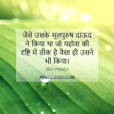Picture 07 - 2 राजाओं 18:3 HINIRV - जैसे उसके - Bible Verse Picture