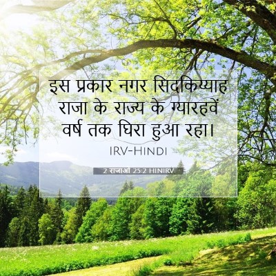 Picture 07 - 2 राजाओं 25:2 HINIRV - इस प्रकार नगर - Bible Verse Picture