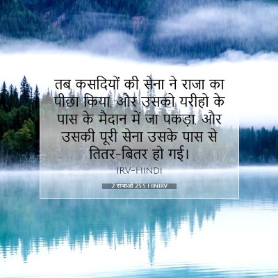 Picture 07 - 2 राजाओं 25:5 HINIRV - तब कसदियों की सेना - Bible Verse Picture